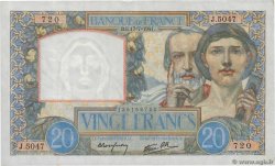 20 Francs TRAVAIL ET SCIENCE FRANKREICH  1941 F.12.16