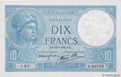 10 Francs MINERVE modifié FRANCE  1941 F.07.28 SPL