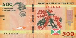 500 Francs BURUNDI  2015 P.50