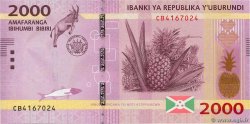 2000 Francs BURUNDI  2015 P.52
