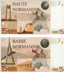 15 Euro Lot FRANCE regionalism and various  2008  UNC