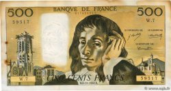 500 Francs PASCAL FRANKREICH  1968 F.71.02 SS