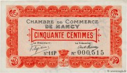 50 Centimes FRANCE Regionalismus und verschiedenen Nancy 1918 JP.087.20