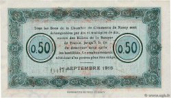50 Centimes FRANCE regionalism and miscellaneous Nancy 1918 JP.087.20 AU