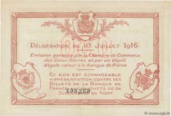 50 Centimes FRANCE régionalisme et divers Niort 1916 JP.093.06 TTB