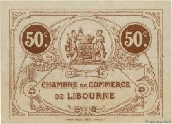 50 Centimes FRANCE regionalism and miscellaneous Libourne 1915 JP.072.15 VF+