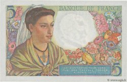5 Francs BERGER FRANCE  1943 F.05.05 XF-