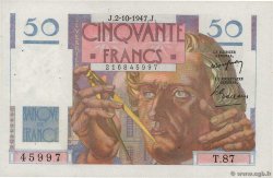 50 Francs LE VERRIER FRANKREICH  1947 F.20.09
