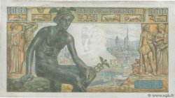1000 Francs DÉESSE DÉMÉTER FRANCE  1942 F.40.02 VF-