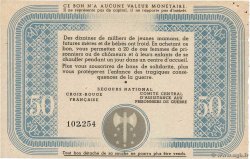 50 Francs BON DE SOLIDARITÉ FRANCE régionalisme et divers  1941 KL.09C2 TTB+
