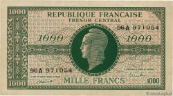 1000 Francs MARIANNE BANQUE D ANGLETERRE FRANKREICH  1945 VF.12.01