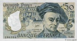 50 Francs QUENTIN DE LA TOUR FRANCIA  1980 F.67.06 MBC