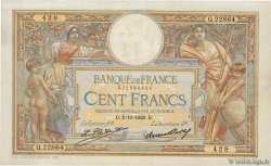 100 Francs LUC OLIVIER MERSON grands cartouches FRANKREICH  1928 F.24.07 fVZ