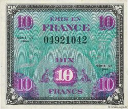 10 Francs DRAPEAU FRANCE  1944 VF.18.01 XF