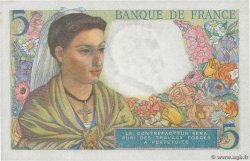 5 Francs BERGER FRANCE  1943 F.05.02 UNC-