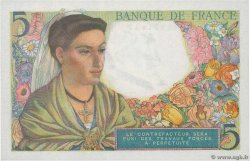 5 Francs BERGER FRANCE  1943 F.05.03 AU+
