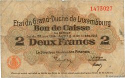 2 Francs LUXEMBURGO  1919 P.28 RC