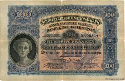 100 Francs SWITZERLAND  1927 P.35c F-