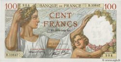 100 Francs SULLY FRANCIA  1940 F.26.29 EBC