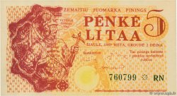 5 Litaa LITHUANIA  1989 P.--