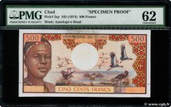 500 Francs Épreuve CHAD  1973 P.02a