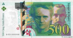 500 Francs PIERRE ET MARIE CURIE FRANCE  1995 F.76.02