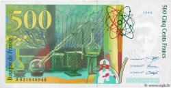 500 Francs PIERRE ET MARIE CURIE FRANCE  1995 F.76.02 TB