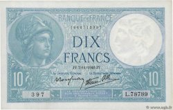 10 Francs MINERVE modifié FRANCE  1940 F.07.19 SUP
