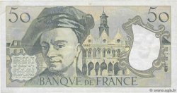 50 Francs QUENTIN DE LA TOUR FRANCE  1987 F.67.13 VF-