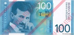 100 Dinara Test Note YUGOSLAVIA  2000 P.156 UNC