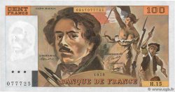 100 Francs DELACROIX modifié FRANCE  1979 F.69.02c XF-