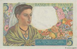 5 Francs BERGER FRANCE  1943 F.05.03 XF+