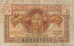 5 Francs TRÉSOR FRANÇAIS FRANCIA  1947 VF.29.01 B