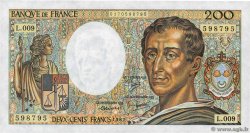 200 Francs MONTESQUIEU FRANCIA  1982 F.70.02 MBC+