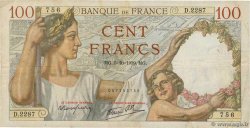 100 Francs SULLY FRANCE  1939 F.26.09 TB