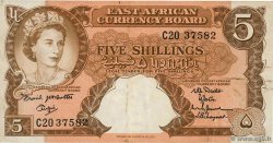 5 Shillings BRITISCH-OSTAFRIKA  1961 P.41a fSS