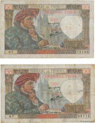 50 Francs JACQUES CŒUR Lot FRANKREICH  1940 F.19.01 fS