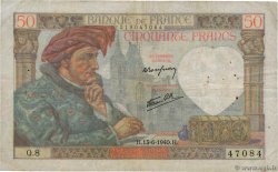 50 Francs JACQUES CŒUR FRANCIA  1940 F.19.01