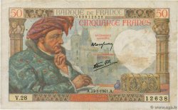 50 Francs JACQUES CŒUR FRANKREICH  1941 F.19.05 S