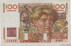 100 Francs JEUNE PAYSAN FRANKREICH  1947 F.28.15 fVZ