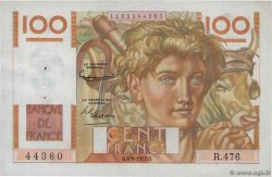 100 Francs JEUNE PAYSAN FRANCIA  1952 F.28.33 MBC+