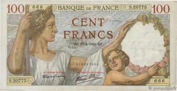 100 Francs SULLY FRANCE  1941 F.26.50 F+