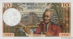 10 Francs VOLTAIRE FRANKREICH  1973 F.62.63 fVZ