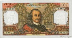 100 Francs CORNEILLE FRANCIA  1972 F.65.40 BC+