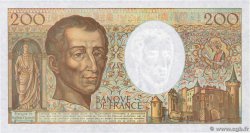 200 Francs MONTESQUIEU FRANCIA  1990 F.70.10a AU