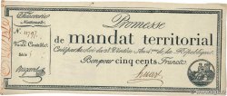 500 Francs avec série FRANCIA  1796 Ass.62b q.SPL