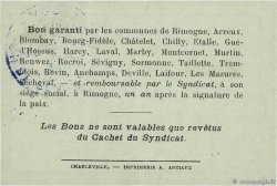 1 Franc FRANCE régionalisme et divers Rimogne 1916 JP.08-197 SUP