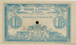 1 Franc Annulé FRANCE regionalismo e varie Oran 1915 JP.141.10 SPL+