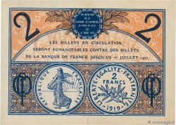 2 Francs FRANCE Regionalismus und verschiedenen Paris 1920 JP.097.28 SS