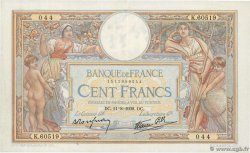 100 Francs LUC OLIVIER MERSON type modifié FRANCIA  1938 F.25.28 q.SPL